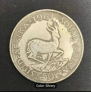 1961 South Africa 50 cent Hobo coin. Rare coin. NWT